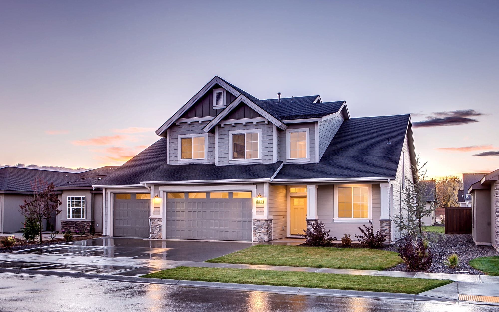 Residential street in Vancouver, WA